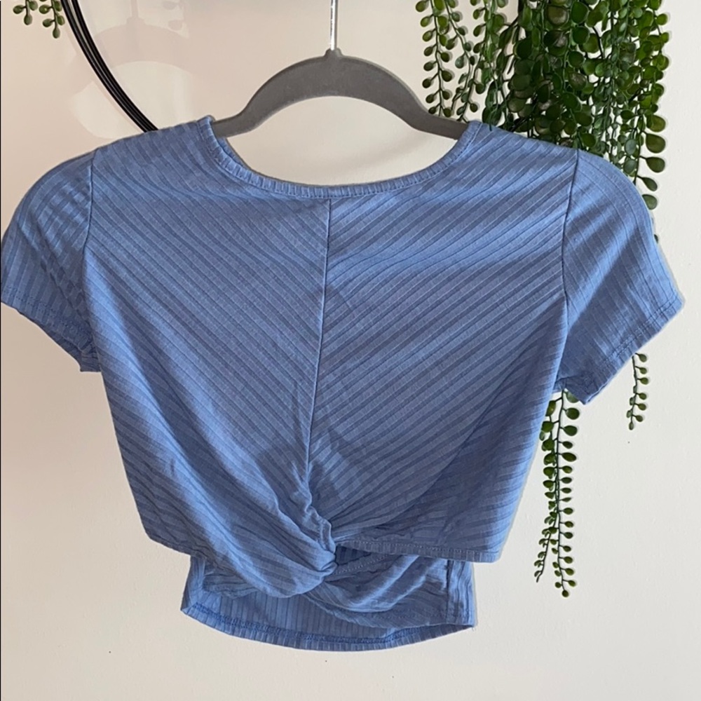 Periwinkle blue crop top